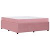 vidaXL Gultas rāmis ar matraci Rozā 180 x 200 cm audums