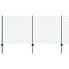 vidaXL Žogs ar stabu Zaļa 1 x 25 m Tērauds un PVC