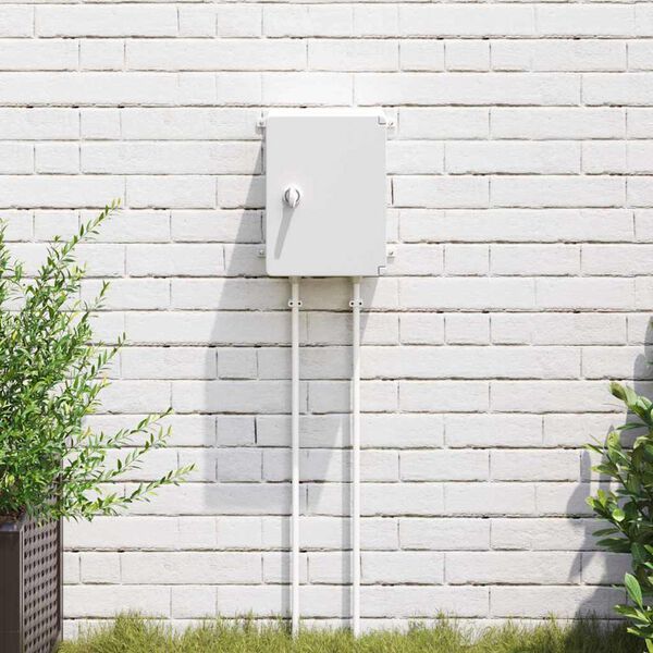 vidaXL Kontroles skapis Pelēka 28 x 13 x 28 cm ABS plastmasa