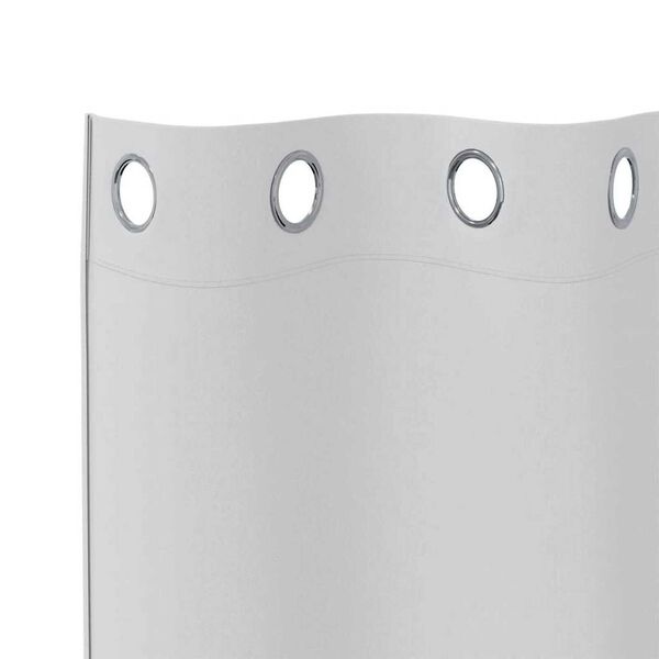 vidaXL Aizkari ar Gredzeniem, kas Aizliedz Gaismu 2 pcs Gai&scaron;i pelēka