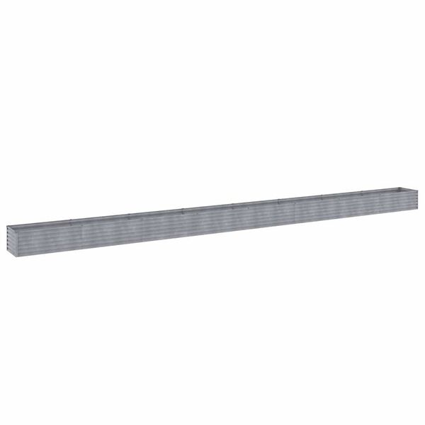 vidaXL augstā dārza puķu kaste, 770x50x36 cm, tērauds ar rūsas efektu