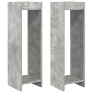 vidaXL Augu statīvs Betona Pelēks 30 x 30 x 100 cm Inženierijas koks