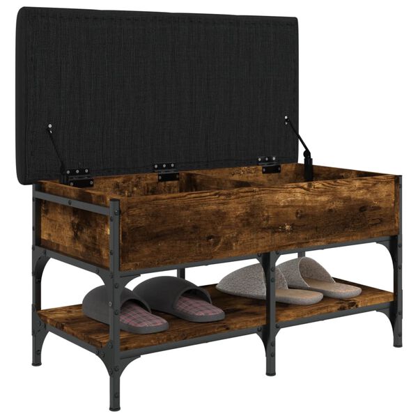 vidaXL apavu skapītis, koka krāsa, 82x42x45 cm, inženierijas koks