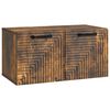 vidaXL Sienā piestiprināms TV skapis Kūpināts ozols 59,5 x 31 x 30 cm