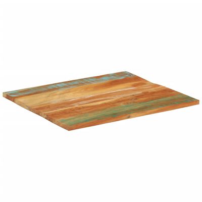 vidaXL galda virsma, taisnstūra, 70x80 cm, 25-27 mm, pārstrādāts koks