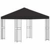 vidaXL Nojume 3 x 3 m Antracīta Poliesters un tērauds 190 gsm