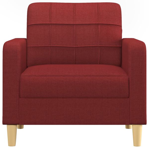 vidaXL atpūtas krēsls, 60 cm, vīnsarkans audums