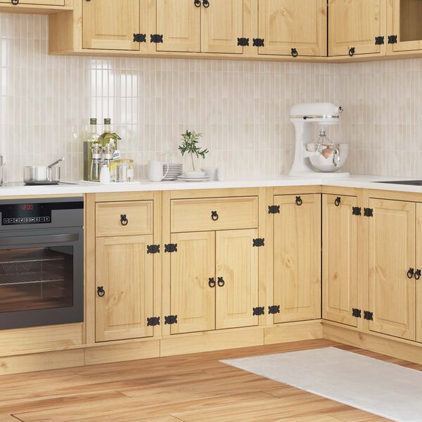 vidaXL Plakans SKI Medus Brūns 60 x 46 x 81,5 cm Ciets priedes koks