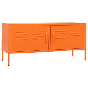 vidaXL TV skapītis, 105x35x50 cm, tērauds, oranžs