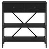 vidaXL Konsoles galds Melns ozolkoks 100 x 34,5 x 75 cm koka