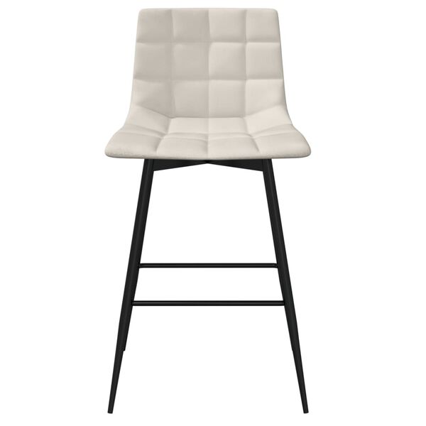 vidaXL bāra krēsls, krēmkrāsas samts