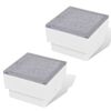 vidaXL zemē iebūvējamas LED lampas, 2 gab., 100x100x68 mm