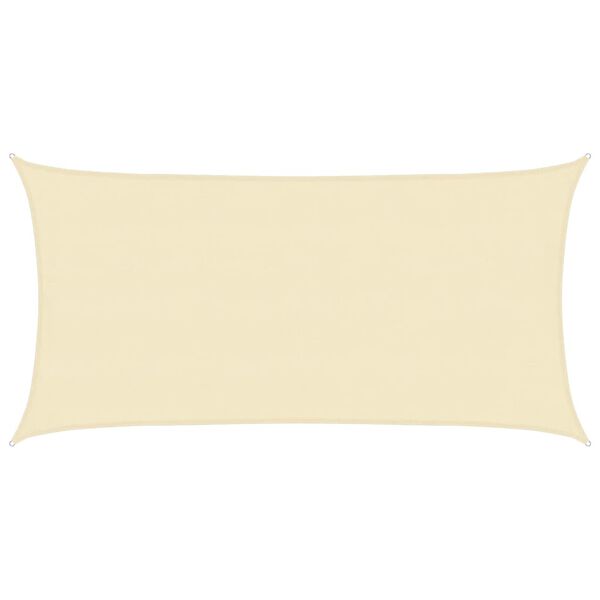 vidaXL saulessargs, 160 g/m&sup2;, krēmkrāsas, 4x7 m, HDPE