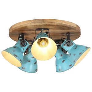 vidaXL sienas lampa, 25 W, bružāti zila, 50x50x25 cm, E27
