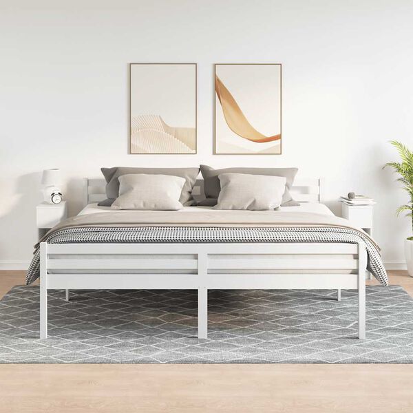 vidaXL naktsskapī&scaron;i ar atvilktni, 2 gab., balts, 20x36x60 cm