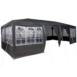 vidaXL Balles telts 800 x 400 x 266 cm Antracīta Polietilēns