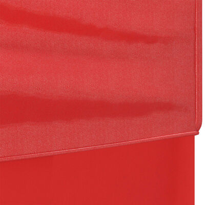 vidaXL saliekama nojume ar sienām, sarkana, 3x6 m