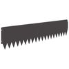 vidaXL Zāliena Apmale 10 pcs 103 x 25 cm Tērauds Melns