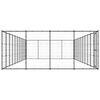 vidaXL suņu voljērs, 53,24 m&sup2;, tērauds