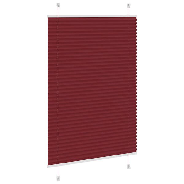 vidaXL kroku žalūzija Bordo sarkana 90x150 cm auduma platums 89,4 cm