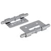 vidaXL Slēdzene 2 gab. Sudraba 46 x 17 x 1,2 mm Tērauds
