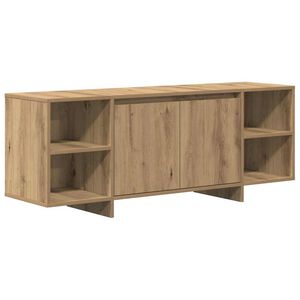 vidaXL TV skapītis, koka krāsa, 130x35x50 cm, inženierijas koks