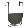 441601 Livin'outdoor Balcony Foldable Table Half Round Grey