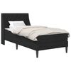 vidaXL Gultas rāmis ar matraci ar matraci Melns 90 x 200 cm Samts