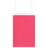 vidaXL papīra maisiņi 250 gab. ar rokturiem, rozā, 32x17x25 cm