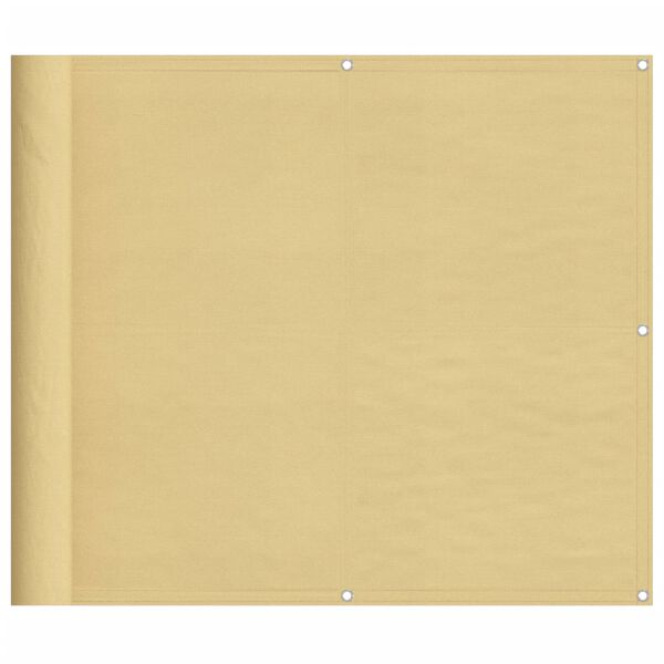 vidaXL balkona aizslietnis, smil&scaron;u, 90x700 cm, 100% poliestera audums