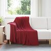 vidaXL Pleds Bordo sarkans 170 x 130 cm Flīss