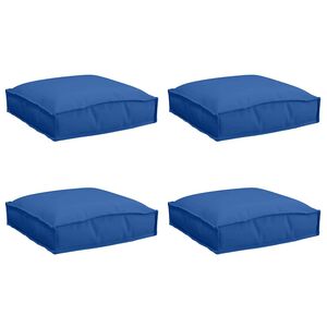 vidaXL Spilvens 4 pcs Karaliski zils 40 x 40 x 8 cm Oksforda audums