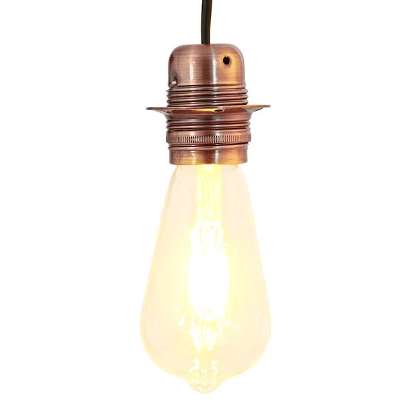 vidaXL Lampu turētāji 2 gab Red Bronze E27