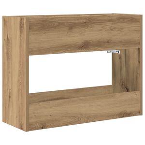 vidaXL Lietussarga statīvs Artisānā ozols 65 x 24 x 50 cm