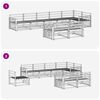 vidaXL Āra dīvānu komplekts 8 pcs Dabiska