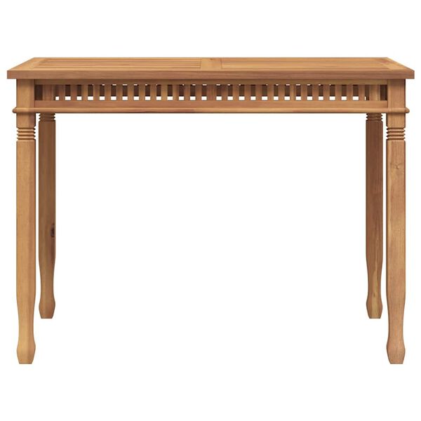 vidaXL dārza galds, 120x65x80 cm, masīvs tīkkoks