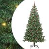 vidaXL Ziemassvētku eglīte Zaļa 240 cm PVC