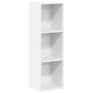 vidaXL grāmatu plaukts, 36x30x114 cm, balta, inženierijas koks