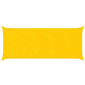 vidaXL Saules ēnas buras Dzeltena 6 x 2,5 m 100% poliestera Oksforda