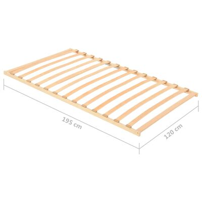vidaXL gultas redeles, 13 līstītes, 120x200 cm