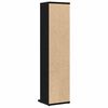 vidaXL CD skapis Melns ozols 21x20x88 cm Engineered Wood