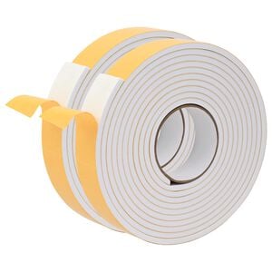 vidaXL Pa&scaron;līpo&scaron;a putas lente 2 gab. Balts 30mm x 5m CR putuplasts
