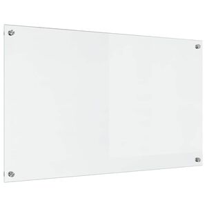 vidaXL Virtuves aizsargpanelis Caurspīdīgs 100 x 60 cm rūdīts stikls