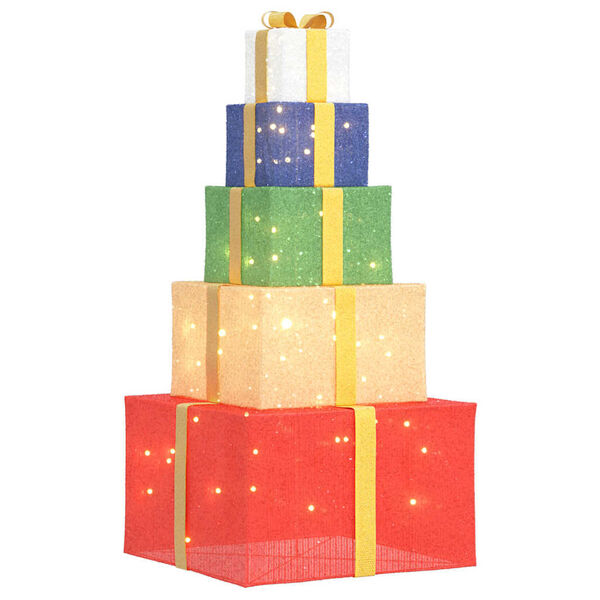 vidaXL Ziemassvētku rotājumu dāvanu kastīte 250 LED diodes silti balta