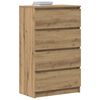 vidaXL bufete Artisan Oak 60x35x98,5 cm Engineered Wood