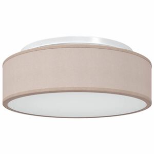 vidaXL Griestu lampa Pelēkbrūna 38 x 38 x 13,5 cm audums