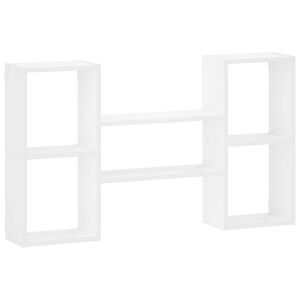 vidaXL Sienas plaukts Balts 102 x 17 x 59 cm koksnes izstrādājums