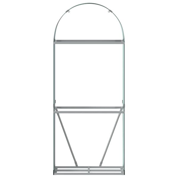 vidaXL malkas statīvs, zaļš, 80x45x190 cm, cinkots tērauds