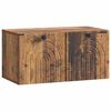 vidaXL Sienā piestiprināms TV skapis Vecs koks 59,5 x 31 x 30 cm