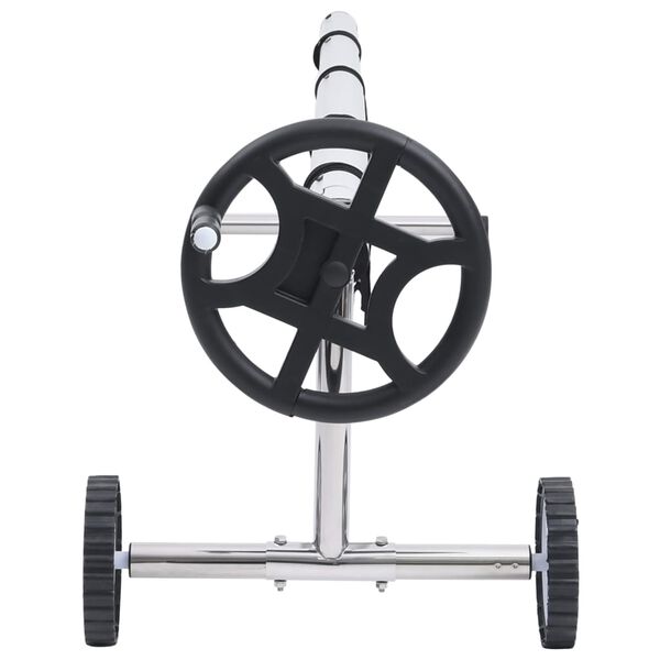 vidaXL baseina pārklāja stiprinājums, nerūsējo&scaron;a tērauda pamatne